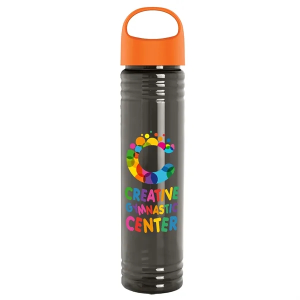 32 oz. Transparent Bottle with Oval Crest lid. Slim Cylinder Design... from ASI 40480 Koozie Group