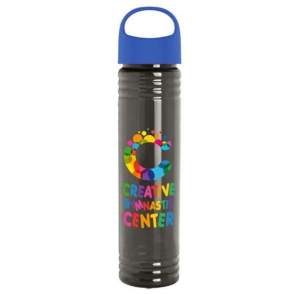 32 oz. Transparent Bottle with Oval Crest lid. Slim Cylinder Design... from ASI 40480 Koozie Group