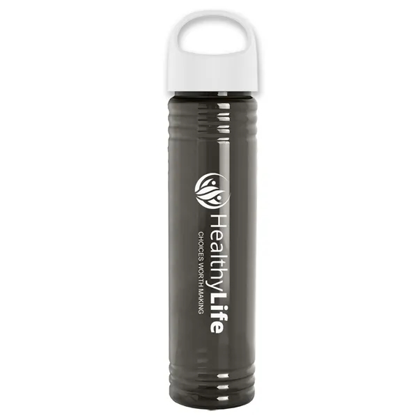 32 oz. Transparent Bottle with Oval Crest lid. Slim Cylinder Design... from ASI 40480 Koozie Group