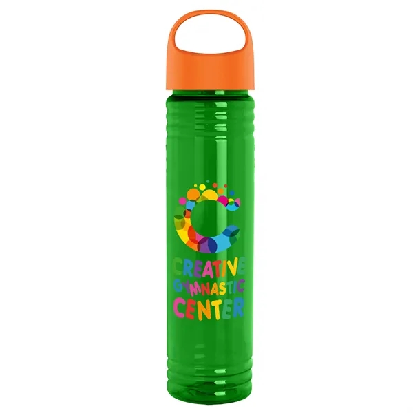 32 oz. Transparent Bottle with Oval Crest lid. Slim Cylinder Design... from ASI 40480 Koozie Group