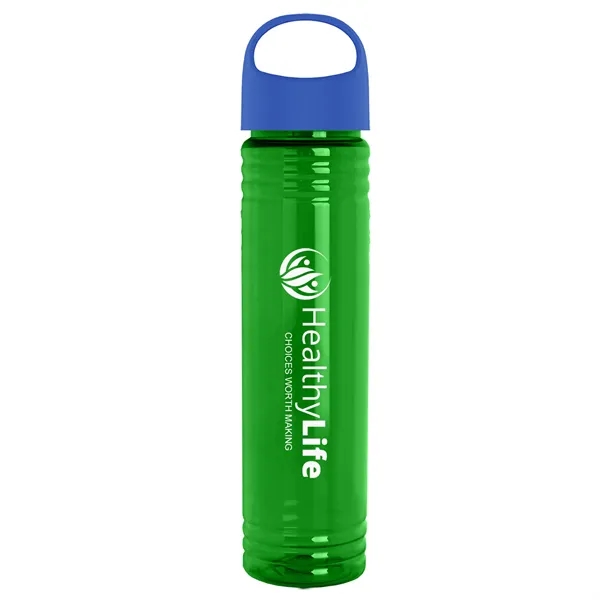32 oz. Transparent Bottle with Oval Crest lid. Slim Cylinder Design... from ASI 40480 Koozie Group