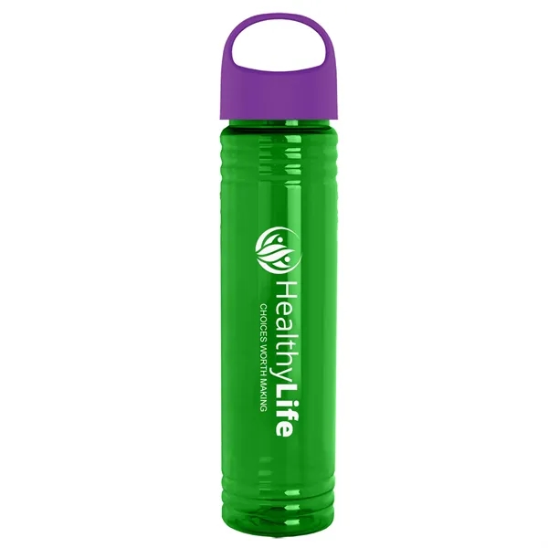 32 oz. Transparent Bottle with Oval Crest lid. Slim Cylinder Design... from ASI 40480 Koozie Group