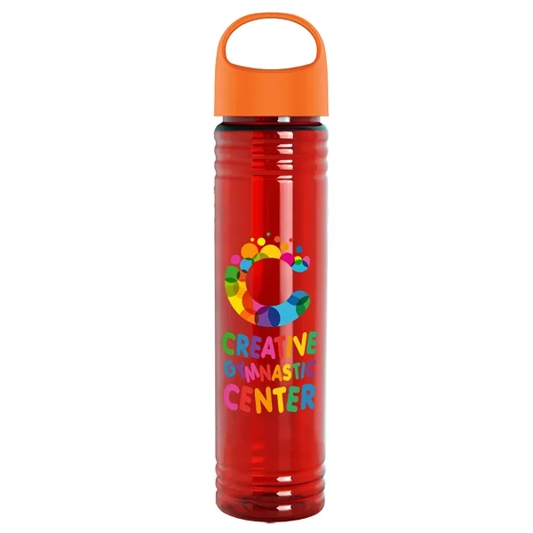 32 oz. Transparent Bottle with Oval Crest lid. Slim Cylinder Design... from ASI 40480 Koozie Group