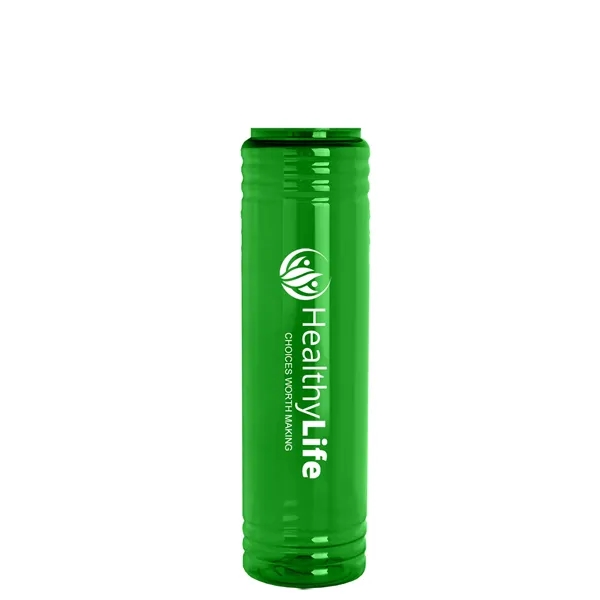 32 oz. Transparent Bottle with Oval Crest lid. Slim Cylinder Design... from ASI 40480 Koozie Group