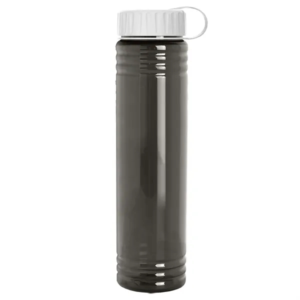 Slim Cylinder Design. 32 oz Transparent Sport Bottles with Tethered Lid.... from ASI 40480 Koozie Group