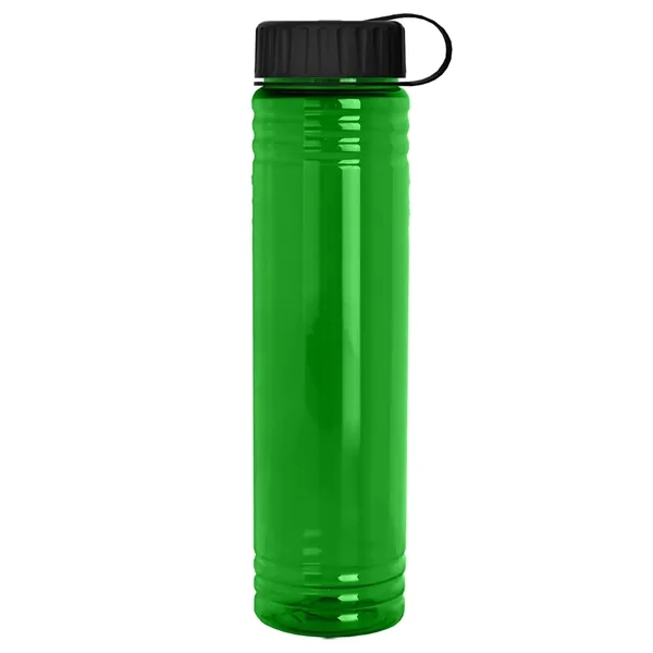Slim Cylinder Design. 32 oz Transparent Sport Bottles with Tethered Lid.... from ASI 40480 Koozie Group