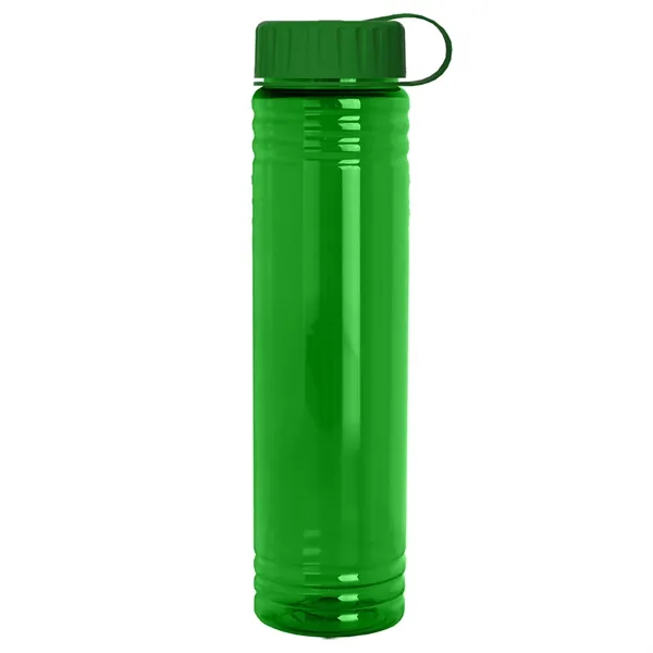 Slim Cylinder Design. 32 oz Transparent Sport Bottles with Tethered Lid.... from ASI 40480 Koozie Group