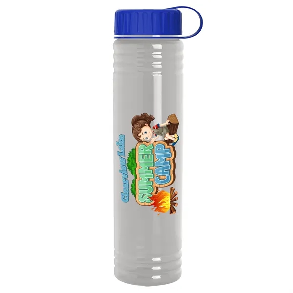 Slim Cylinder Design. 32 oz Transparent Sport Bottles with Tethered Lid.... from ASI 40480 Koozie Group