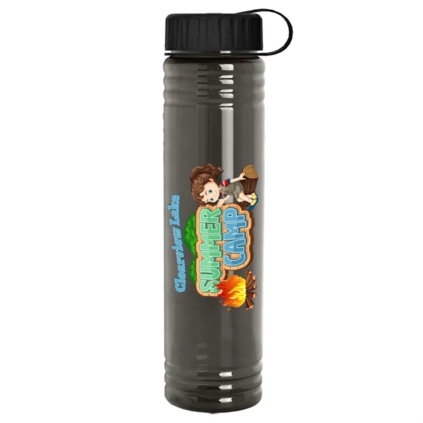 Slim Cylinder Design. 32 oz Transparent Sport Bottles with Tethered Lid.... from ASI 40480 Koozie Group