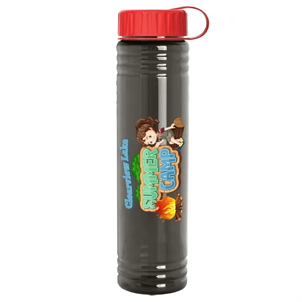 Slim Cylinder Design. 32 oz Transparent Sport Bottles with Tethered Lid.... from ASI 40480 Koozie Group