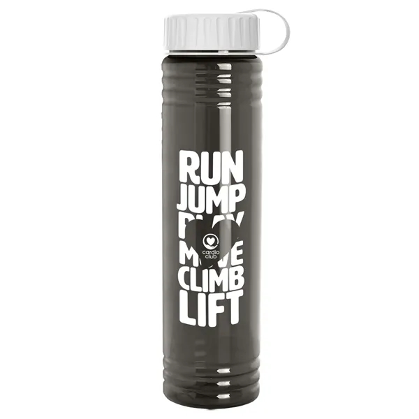 Slim Cylinder Design. 32 oz Transparent Sport Bottles with Tethered Lid.... from ASI 40480 Koozie Group