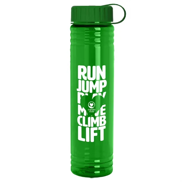 Slim Cylinder Design. 32 oz Transparent Sport Bottles with Tethered Lid.... from ASI 40480 Koozie Group