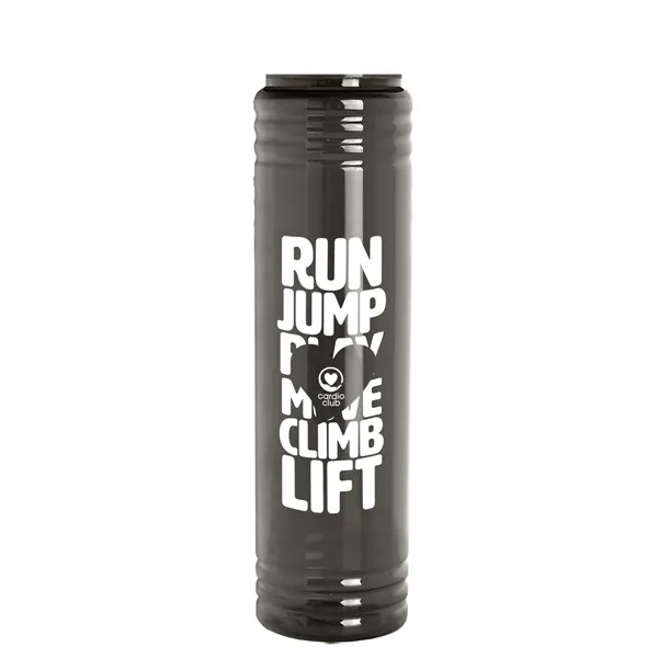 Slim Cylinder Design. 32 oz Transparent Sport Bottles with Tethered Lid.... from ASI 40480 Koozie Group