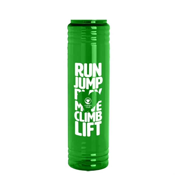 Slim Cylinder Design. 32 oz Transparent Sport Bottles with Tethered Lid.... from ASI 40480 Koozie Group