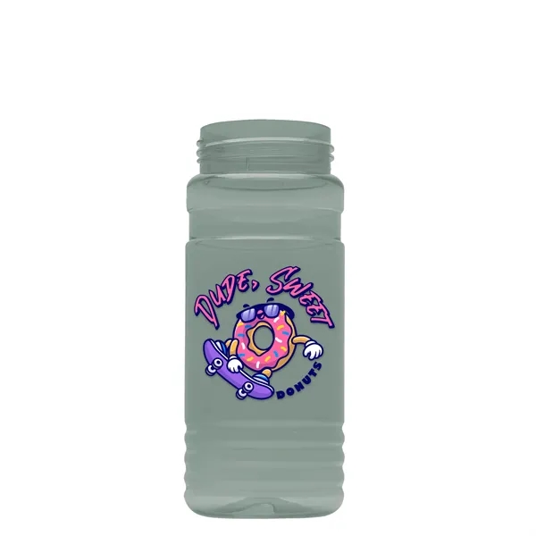 The Lil Stripe 20 Oz. PETE Bottle With Flip Straw Ring... from ASI 40480 Koozie Group