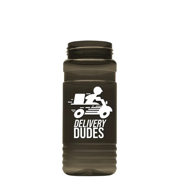 The Lil Stripe 20 Oz. PETE Bottle With Flip Straw Ring... from ASI 40480 Koozie Group