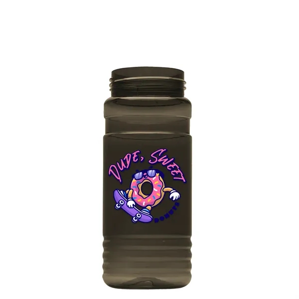 The Lil Stripe 20 Oz. PETE Bottle With Flip Straw Ring... from ASI 40480 Koozie Group
