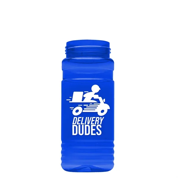 The Lil Stripe 20 Oz. PETE Bottle With Flip Straw Ring... from ASI 40480 Koozie Group