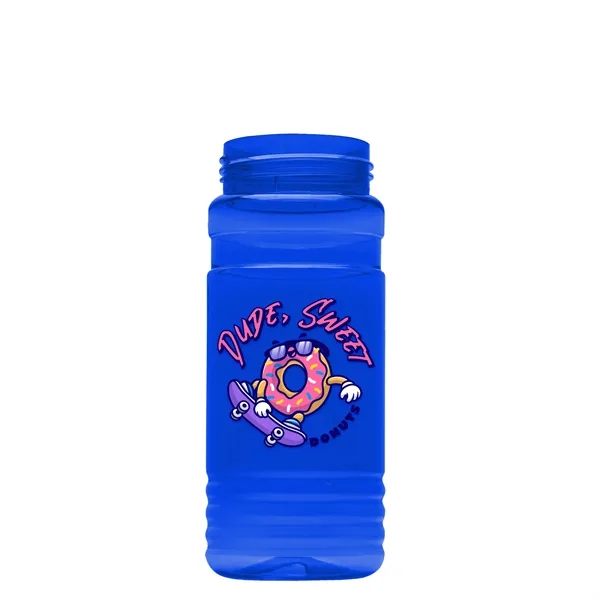 The Lil Stripe 20 Oz. PETE Bottle With Flip Straw Ring... from ASI 40480 Koozie Group