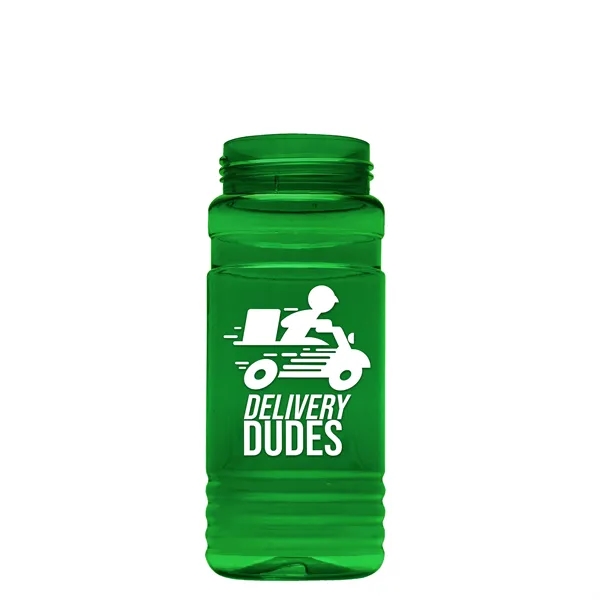 The Lil Stripe 20 Oz. PETE Bottle With Flip Straw Ring... from ASI 40480 Koozie Group