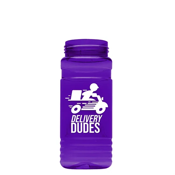 The Lil Stripe 20 Oz. PETE Bottle With Flip Straw Ring... from ASI 40480 Koozie Group