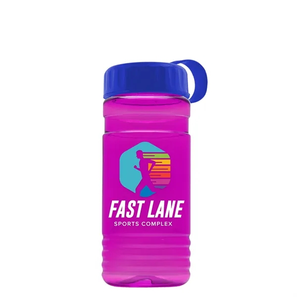 Big Grip 20 oz. Transparent Bottle - Tethered Lid... from ASI 40480 Koozie Group