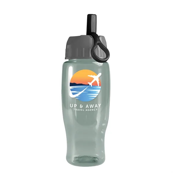 Garyline® Poly+ Recycled Bottle with Ring-Straw Lid - 27 oz.... from ASI 40480 Koozie Group