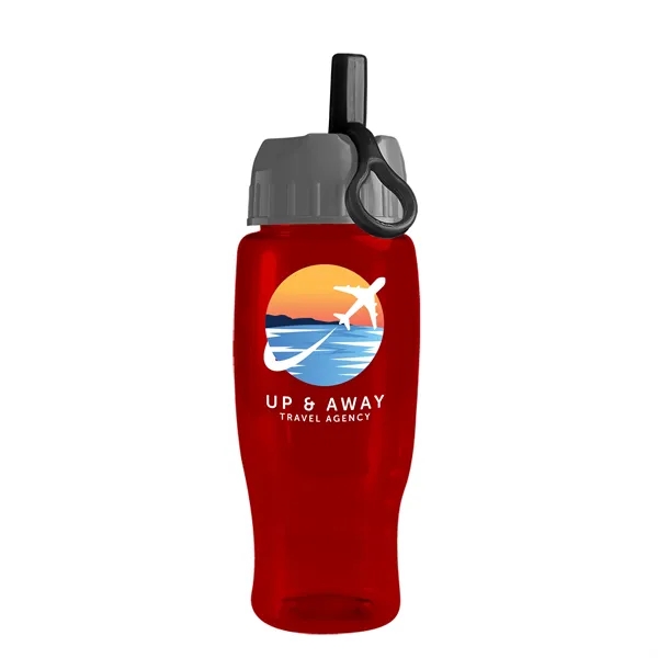 Garyline® Poly+ Recycled Bottle with Ring-Straw Lid - 27 oz.... from ASI 40480 Koozie Group