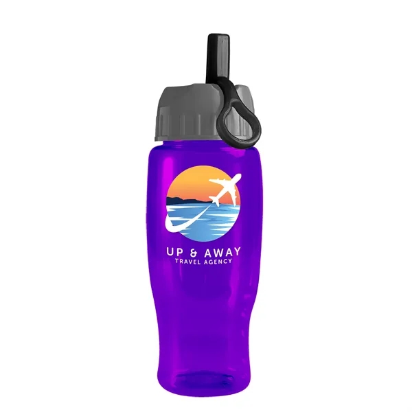 Garyline® Poly+ Recycled Bottle with Ring-Straw Lid - 27 oz.... from ASI 40480 Koozie Group