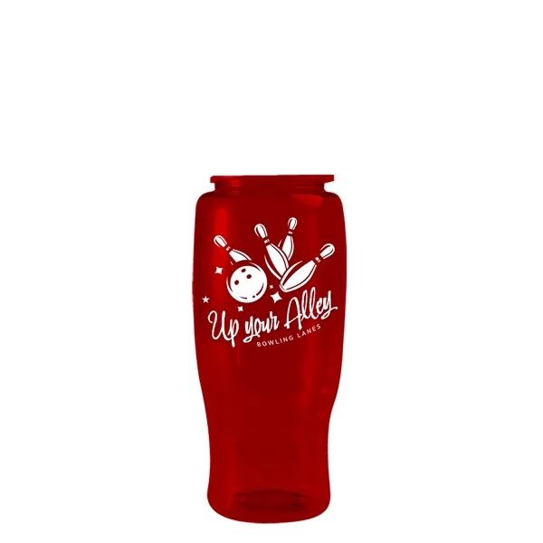 Garyline® Poly+ Recycled Bottle with Ring-Straw Lid - 27 oz.... from ASI 40480 Koozie Group