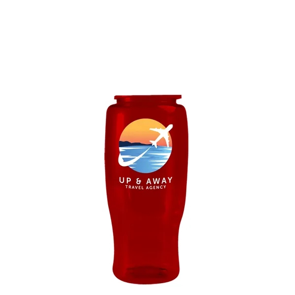 Garyline® Poly+ Recycled Bottle with Ring-Straw Lid - 27 oz.... from ASI 40480 Koozie Group