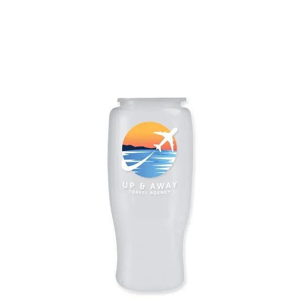 Garyline® Poly+ Recycled Bottle with Ring-Straw Lid - 27 oz.... from ASI 40480 Koozie Group