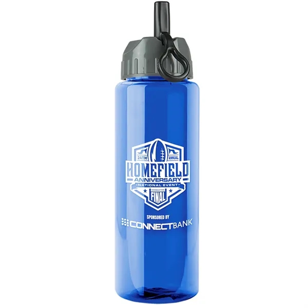 Garyline® Slim Fit RPET Bottle with Ring-Straw Lid - 32 oz.... from ASI 40480 Koozie Group
