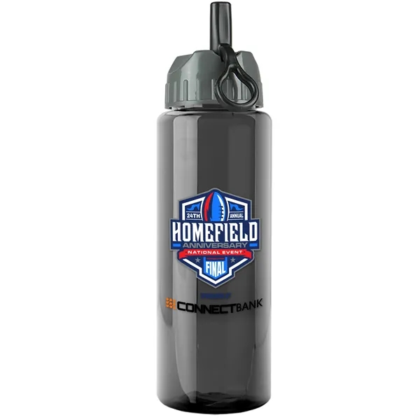 Garyline® Slim Fit RPET Bottle with Ring-Straw Lid - 32 oz.... from ASI 40480 Koozie Group