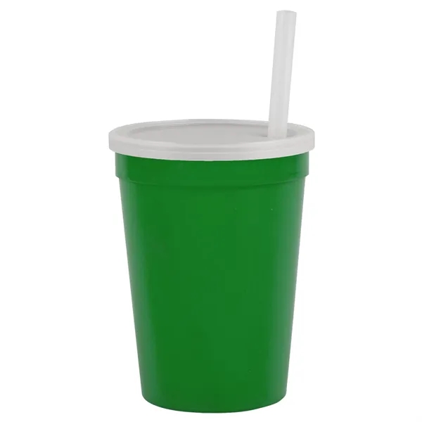 12 oz Cup with Lid & Straw... from ASI 40480 Koozie Group
