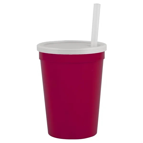12 oz Cup with Lid & Straw... from ASI 40480 Koozie Group