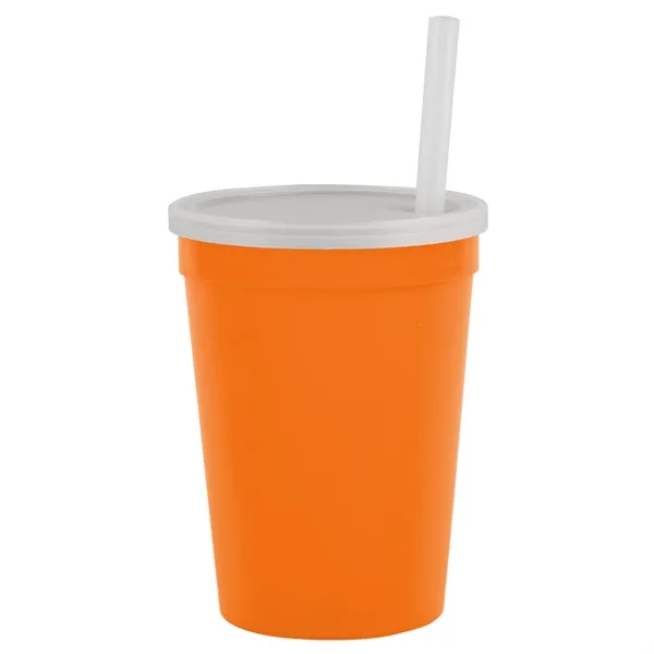 12 oz Cup with Lid & Straw... from ASI 40480 Koozie Group
