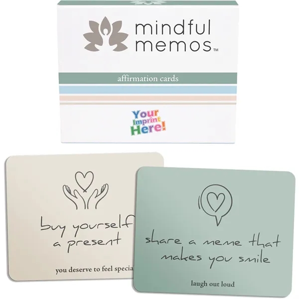 Mindful memos - affirmation cards.... from ASI 54100 Fields Manufacturing Inc / Better Life Line