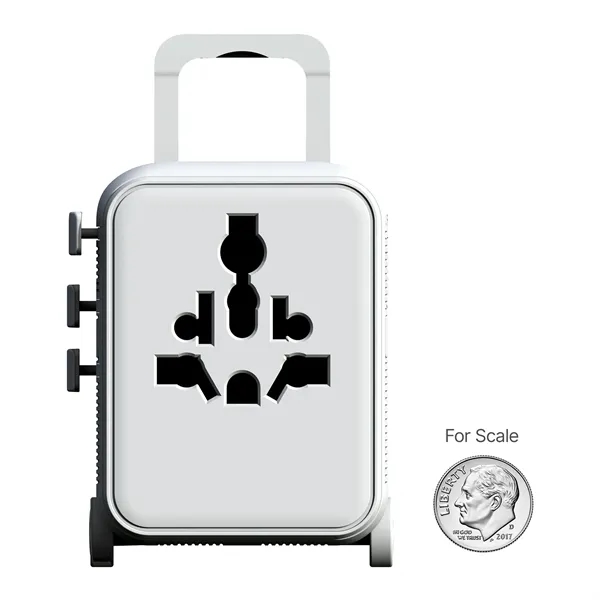 World travel adapter with USB-C fast charging and multi-country plug support.... from ASI 62124 iClick, Inc.