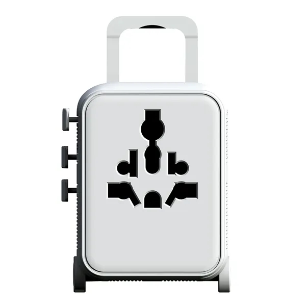 World travel adapter with USB-C fast charging and multi-country plug support.... from ASI 62124 iClick, Inc.