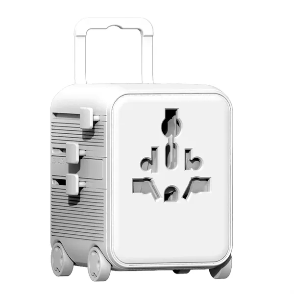World travel adapter with USB-C fast charging and multi-country plug support.... from ASI 62124 iClick, Inc.