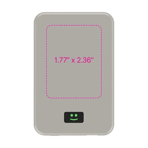 MagSafe-compatible 5,000 mAh wireless power bank with mirror.... from ASI 62124 iClick, Inc.