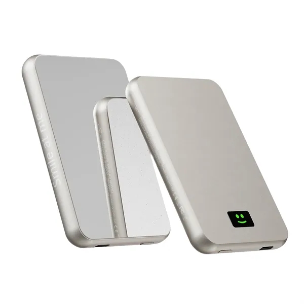 MagSafe-compatible 5,000 mAh wireless power bank with mirror.... from ASI 62124 iClick, Inc.