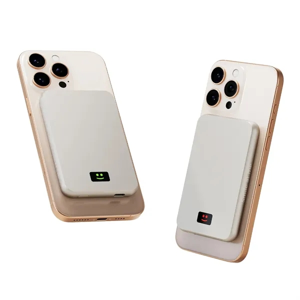 MagSafe-compatible 5,000 mAh wireless power bank with mirror.... from ASI 62124 iClick, Inc.