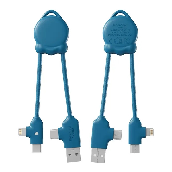 Mini universal charging cable with USB-A/USB-C inputs and USB-C/Lightning outputs.... from ASI 62124 iClick, Inc.
