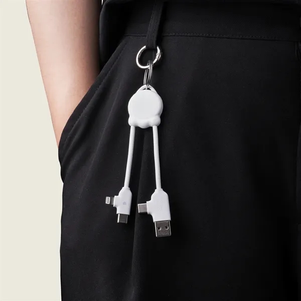 Mini universal charging cable with USB-A/USB-C inputs and USB-C/Lightning outputs.... from ASI 62124 iClick, Inc.