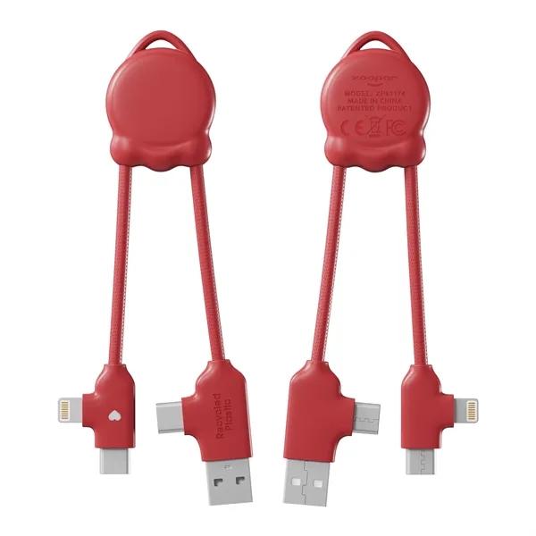 Mini universal charging cable with USB-A/USB-C inputs and USB-C/Lightning outputs.... from ASI 62124 iClick, Inc.
