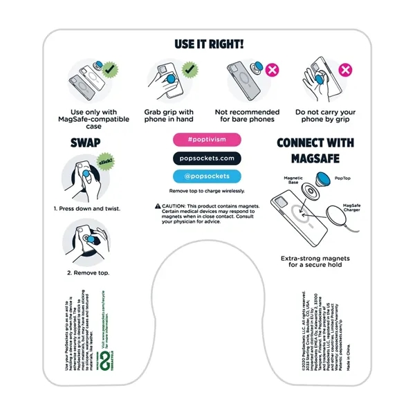 Magnetizes to your MagSafe compatible device. Easily removable... from ASI 62124 iClick, Inc.