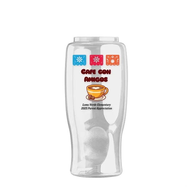 Garyline® Poly+ Bottle with Two-Tone Drink-Thru Lid with ...... from ASI 40480 Koozie Group