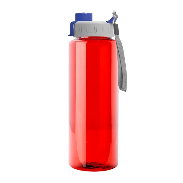 32 oz Transparent Sports Bottles with Quick Snap Drink-thru Lid... from ASI 40480 Koozie Group